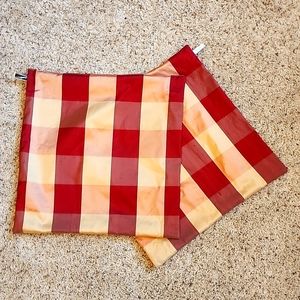 Pair of Buffalo Check Pillow Covers - sz 20"
